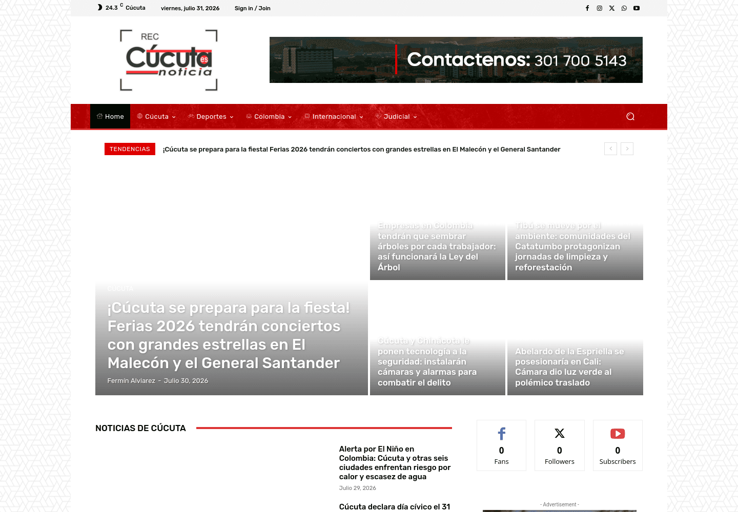 Proyecto web Cúcuta es Noticia