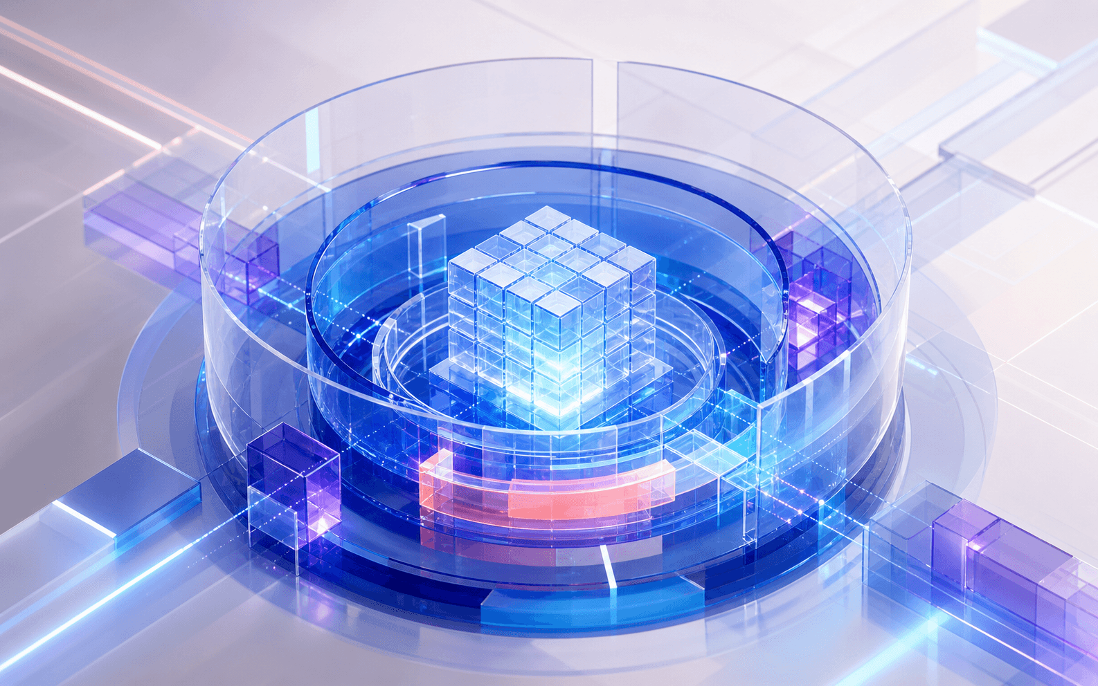Arquitectura transparente que protege un núcleo de datos